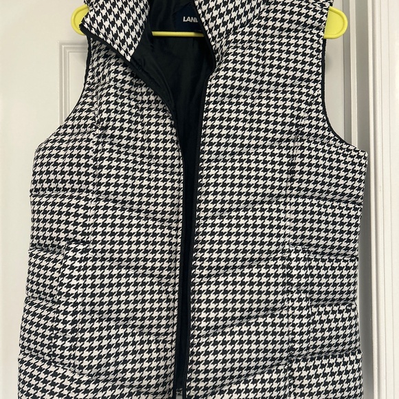 Houndstooth vest Lands’ End (M/10-12) - Picture 1 of 3